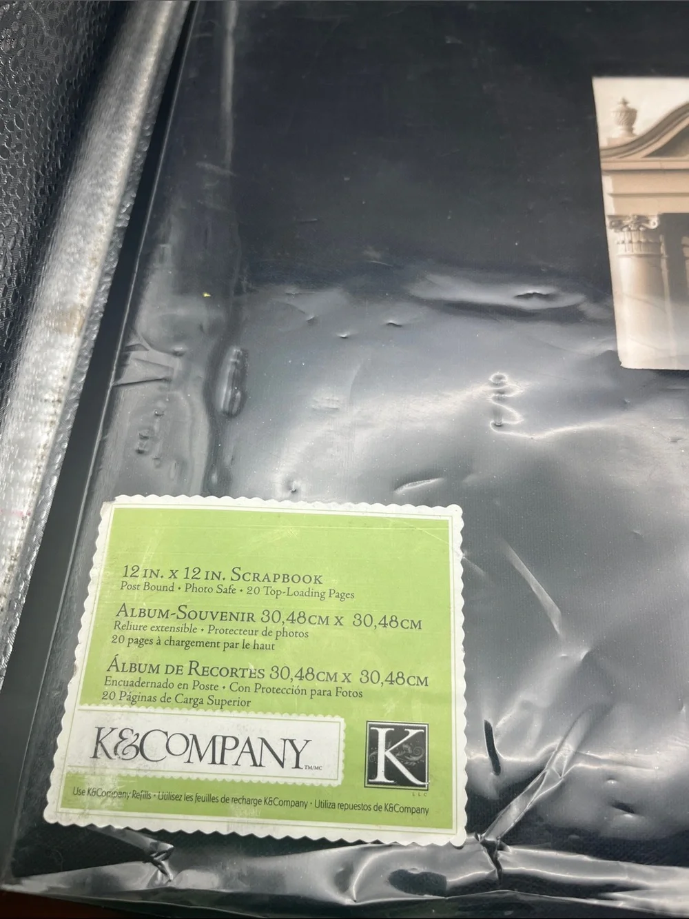 K & Company 2011 NEW black scrapbook! Black Fabric Photo Storage Album